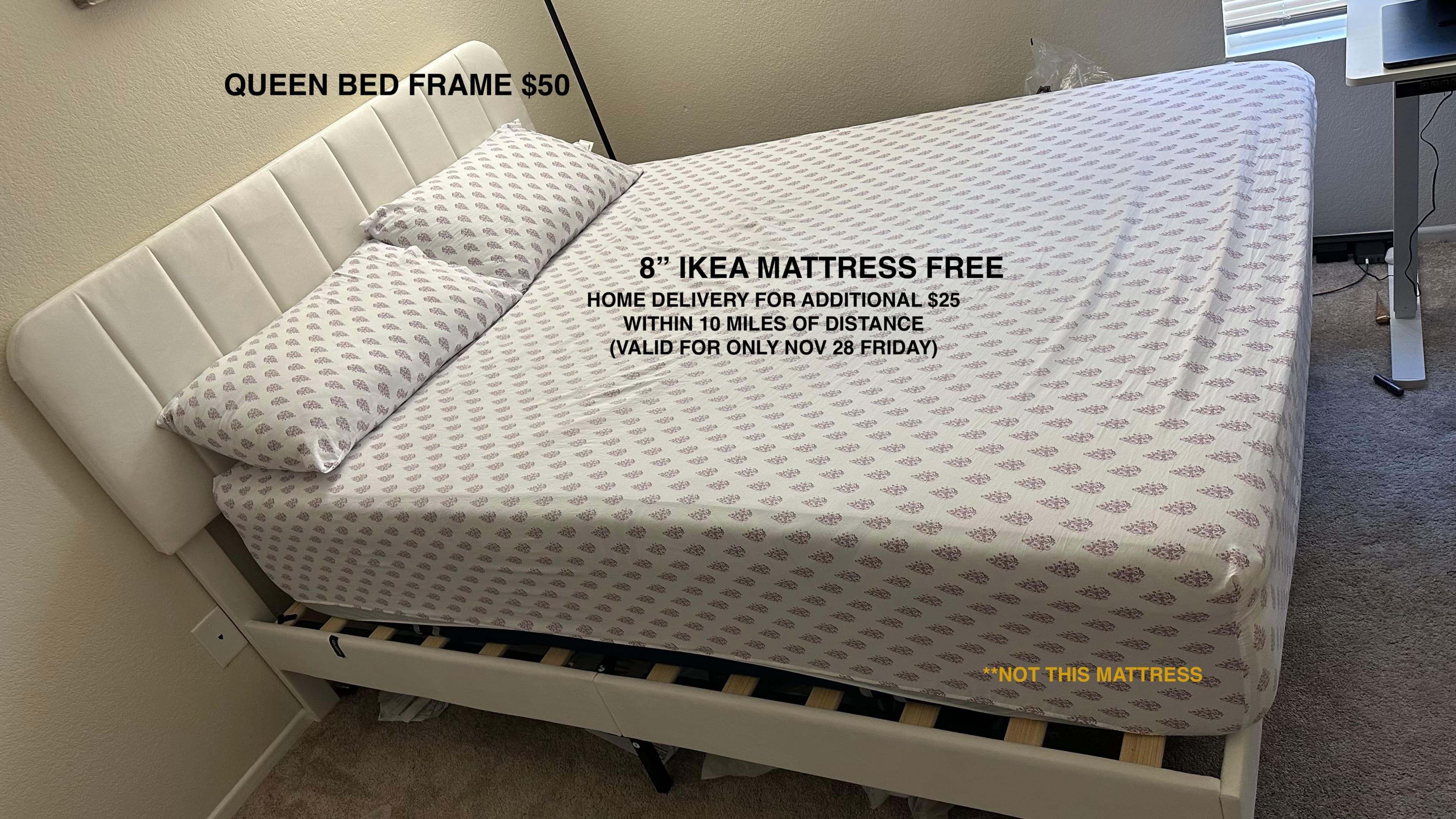 Queen Size Bed Frame - 1